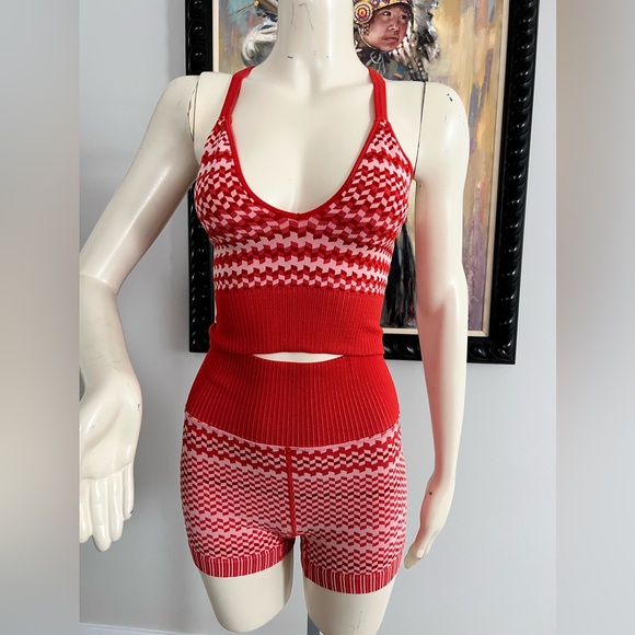Free People Movement Women’s Workout Set - Size XS - Tangerine/Coral - NEW - Picture 2 of 8